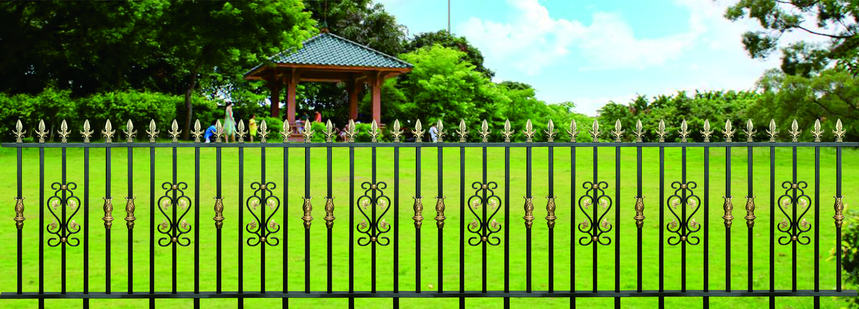 Double Gate Fence