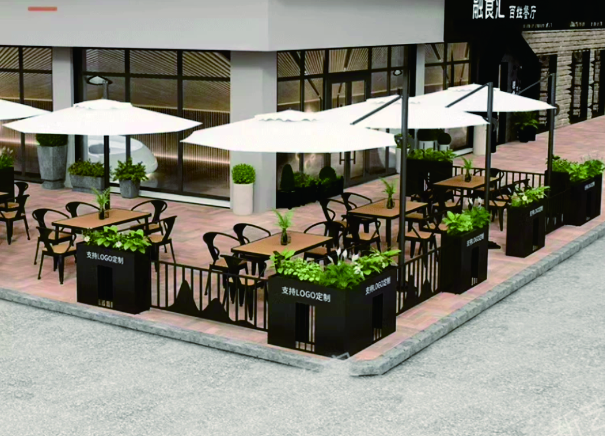 Planter Box Fence Combo