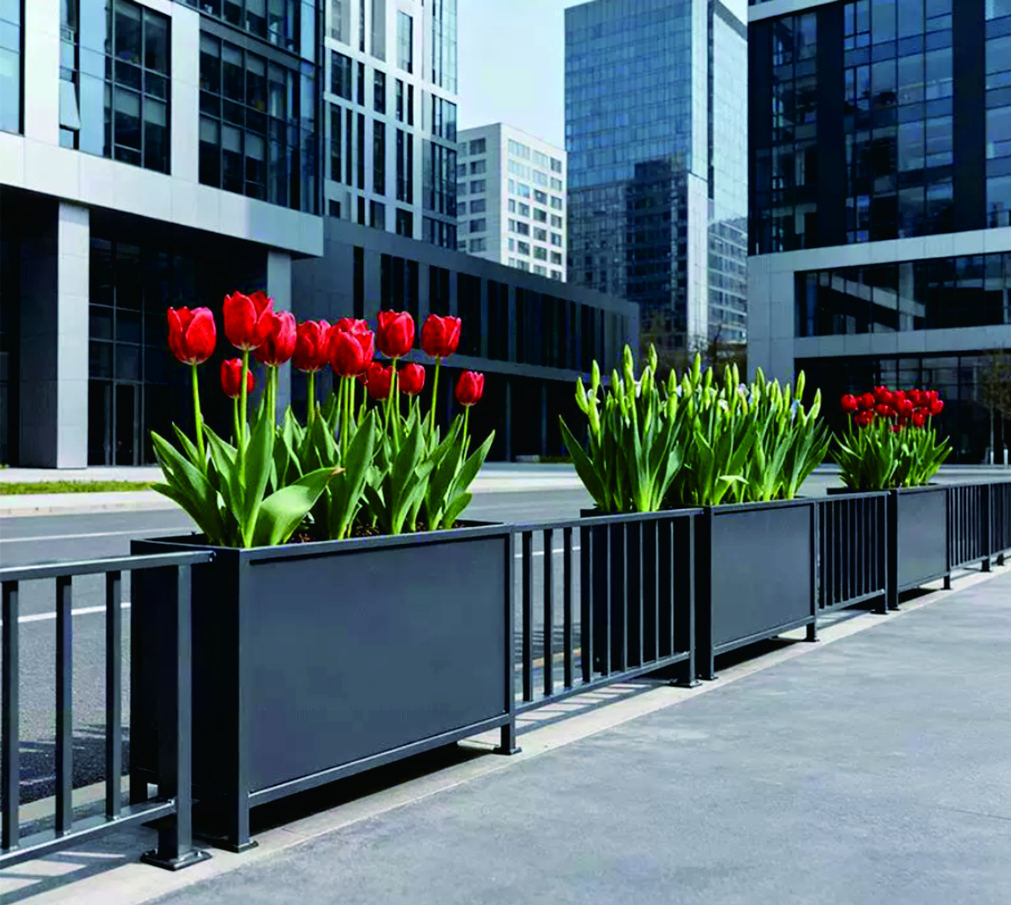 Corner Planter Fence