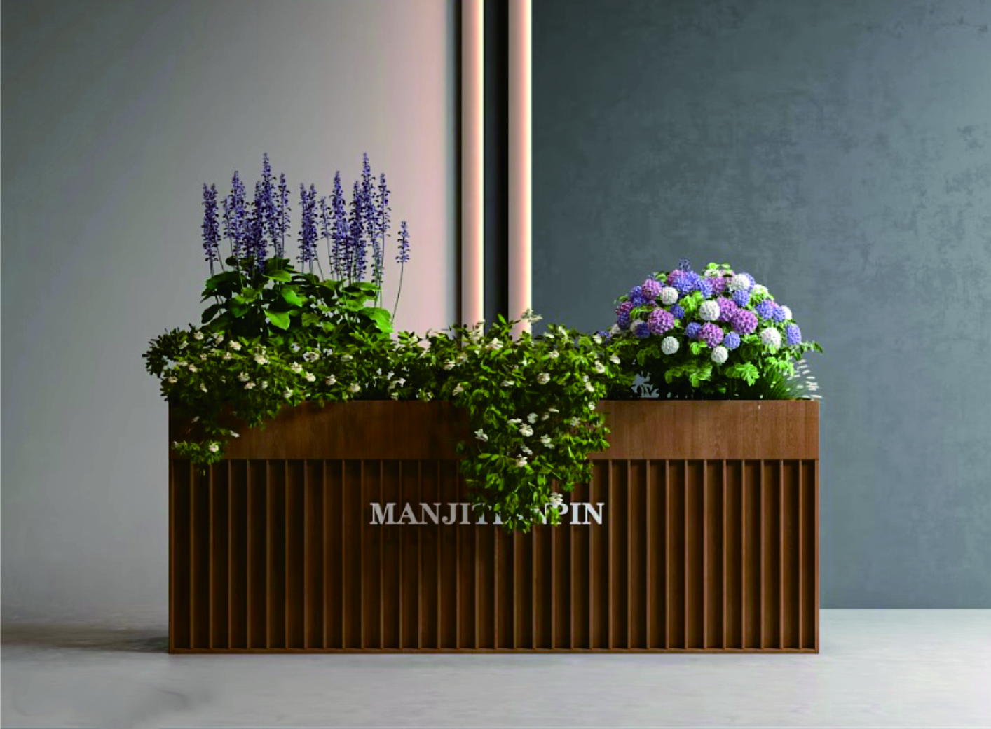 Modern Rectangular Planter Box