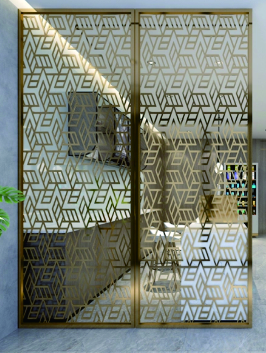 Brushed Steel Screen