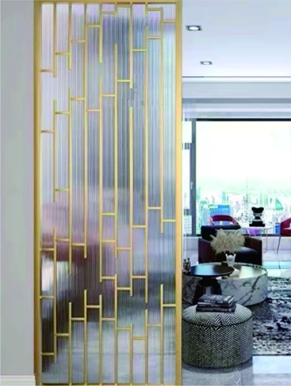 Polished Steel Screen